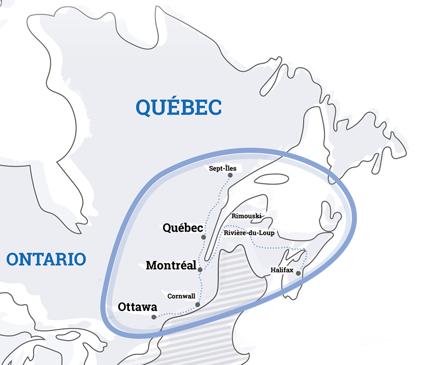 Quebec's Map